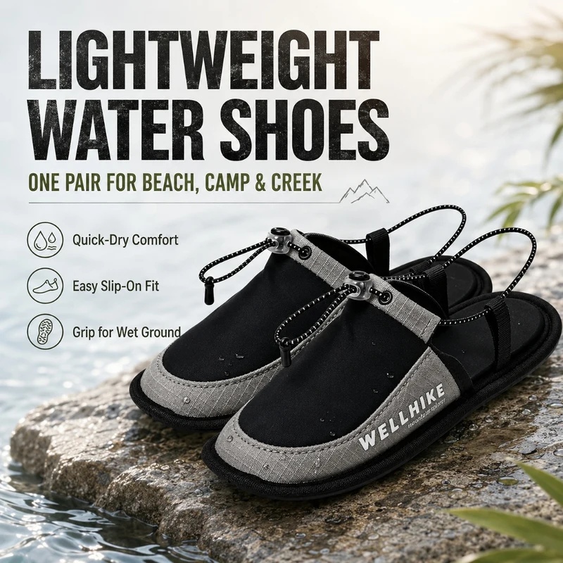 Outdoor Adventure Shoes - Sandal Camping Cepat Kering, Sandal Wading,