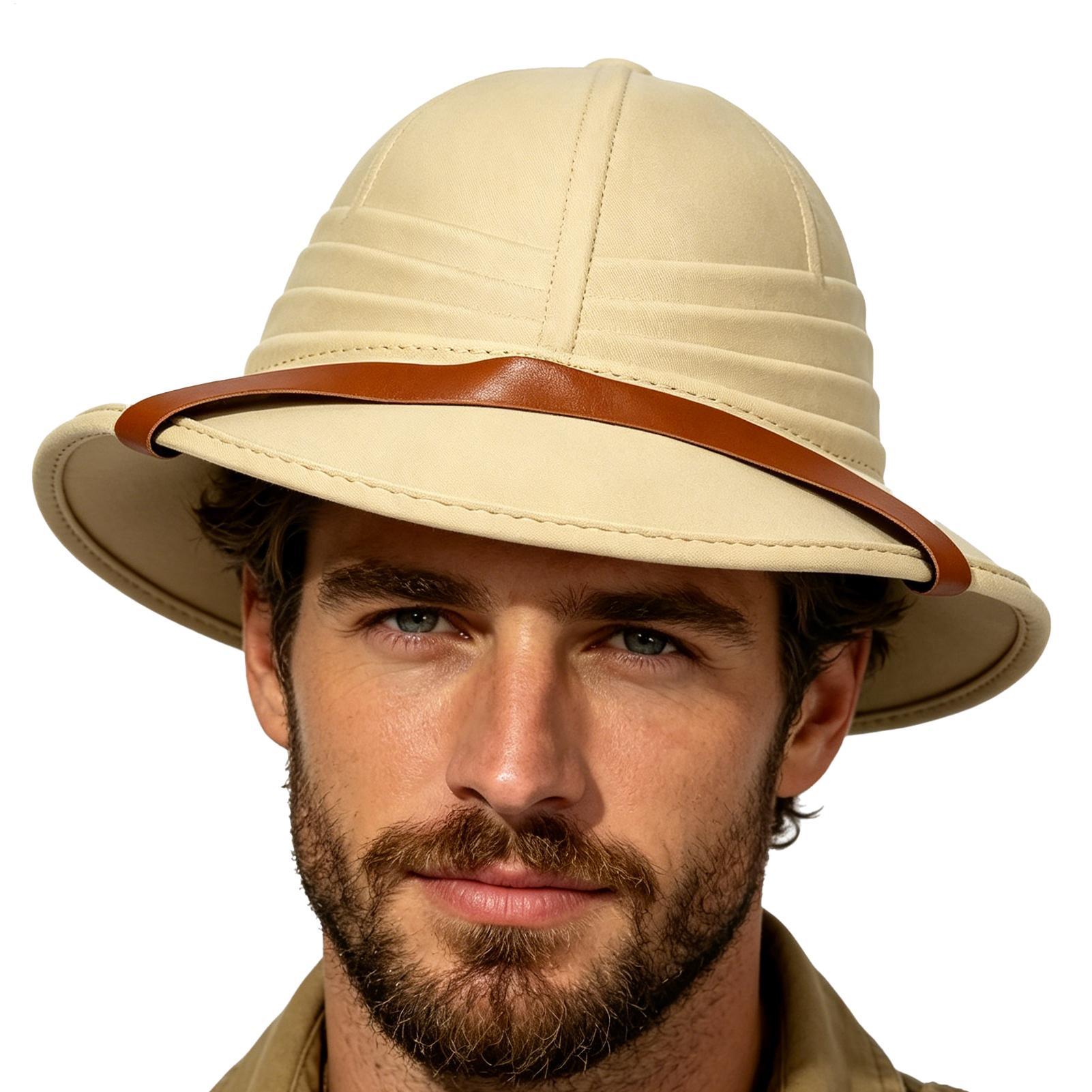 Outdoor Adventure Hat - 1 buah Topi Jerami Penjelajah Inggris