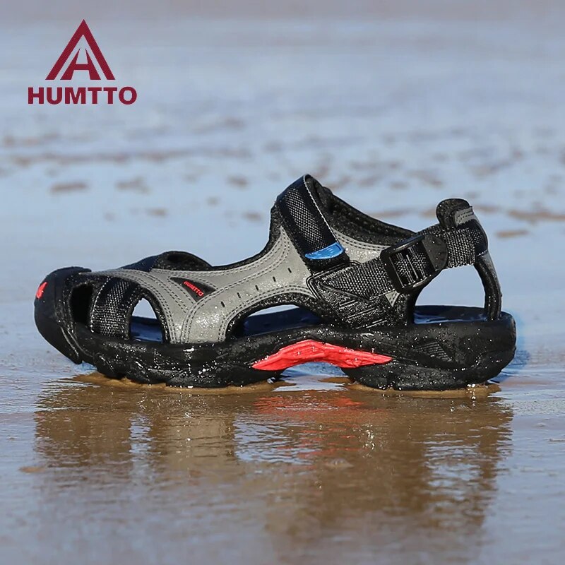 Outdoor Adventure Shoes - HUMTTO sepatu Hiking luar ruangan pria,