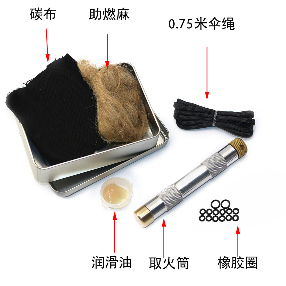 Fire Piston Starter - Alat Pemantik Api Piston untuk Berkemah