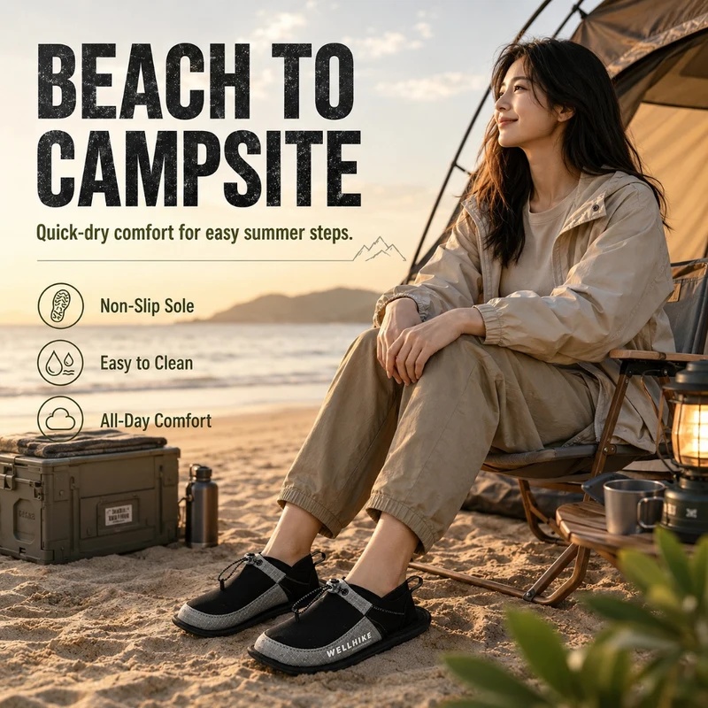 Sandal Camping Cepat Kering, S - Outdoor Adventure Shoes ulasan dan harga