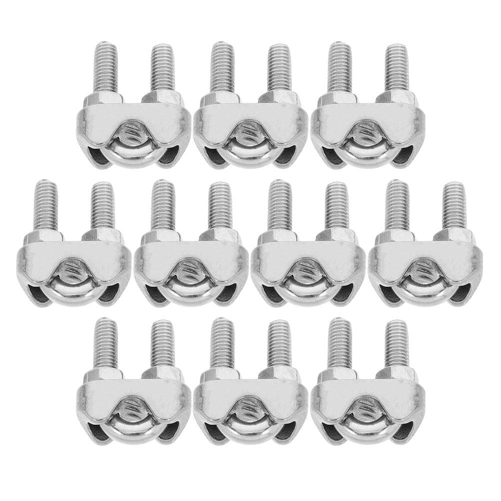 10Pcs Penjepit Tali Kawat Bent - Outdoor Adventure U Of U ulasan dan harga